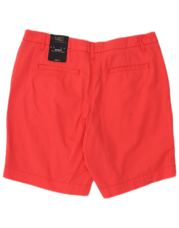 Marks & Spencer Damen Chinoshorts UK 12 Medium W32 Rosa Baumwolle