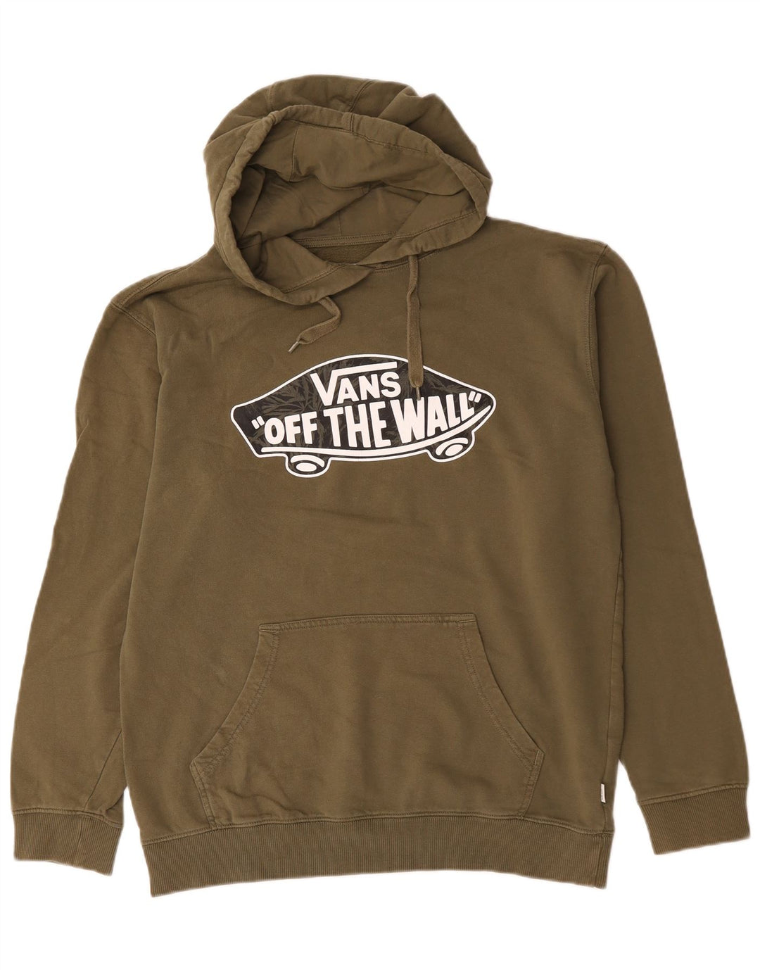 Vans Herren-Kapuzenpullover mit Grafik, groß, Khaki, Baumwolle
