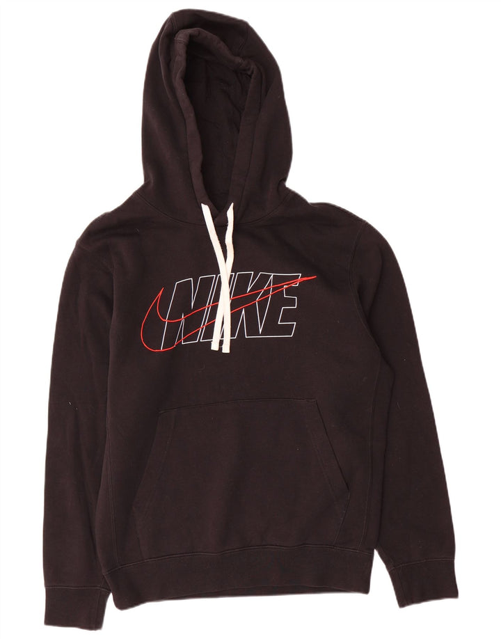 Nike Herren-Kapuzenpullover mit Grafik, Größe S, Schwarz, Baumwolle