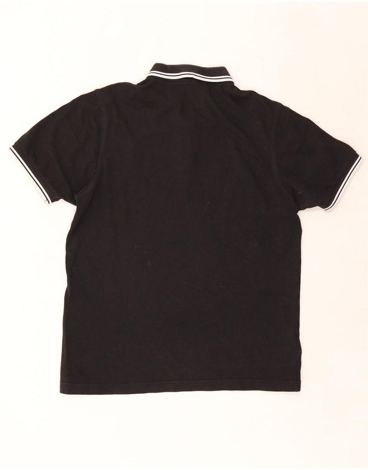 Fred Perry Herren Slim Fit Poloshirt Große schwarze Baumwolle