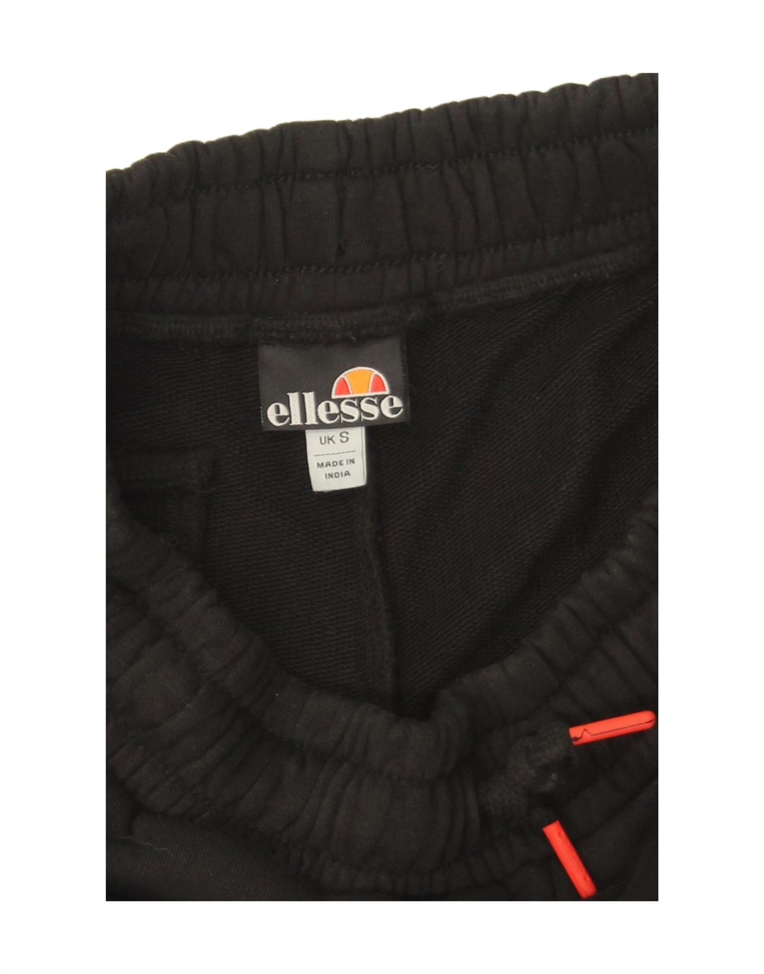 Ellesse Herren-Sportshorts, klein, schwarz, gestreift, Baumwolle