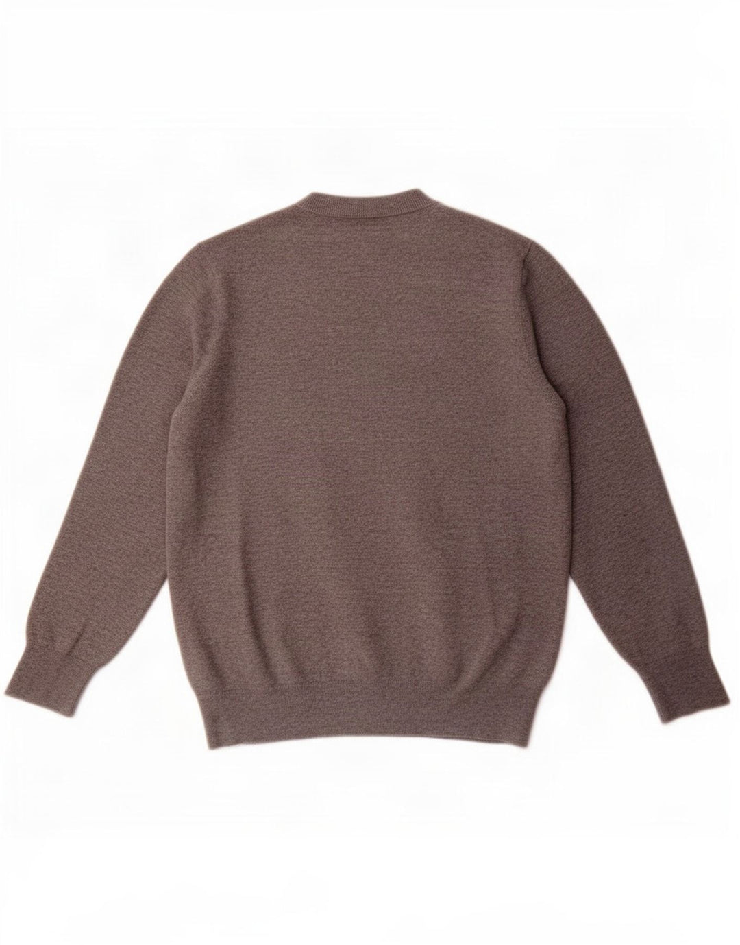 Zara Herren-Pullover mit Rundhalsausschnitt, mittelgraues Acryl