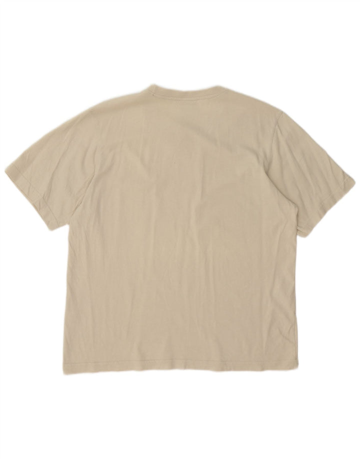 Adidas Herren T-Shirt Top Large Beige Baumwolle