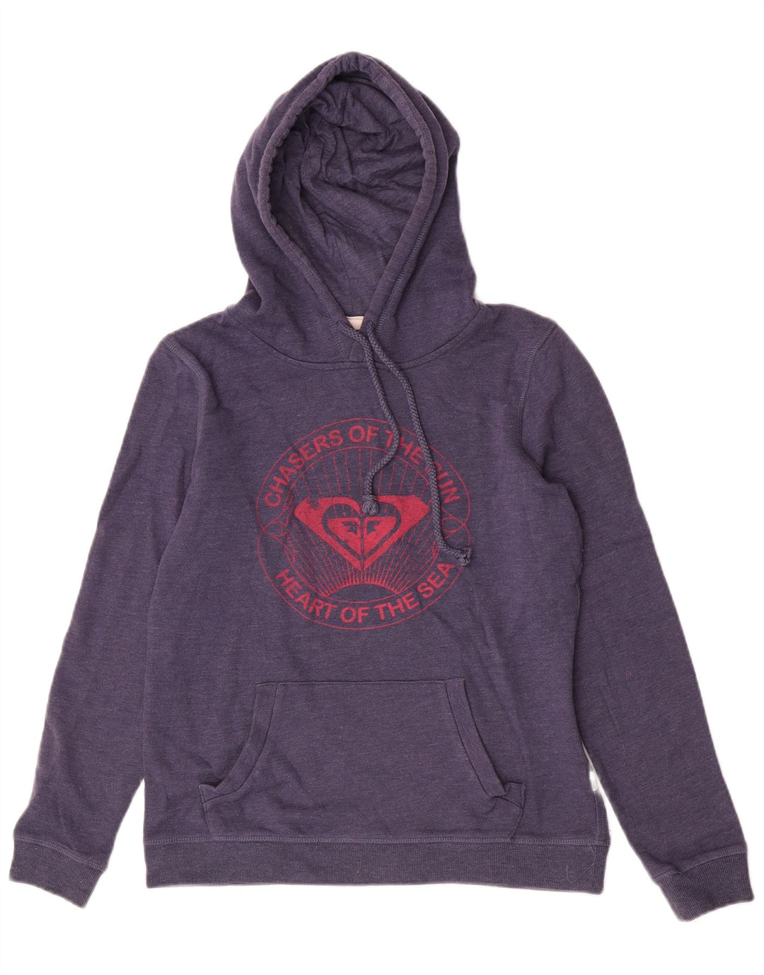 Roxy Damen-Pullover mit grafischem Kapuzenpullover aus mittelvioletter Baumwolle