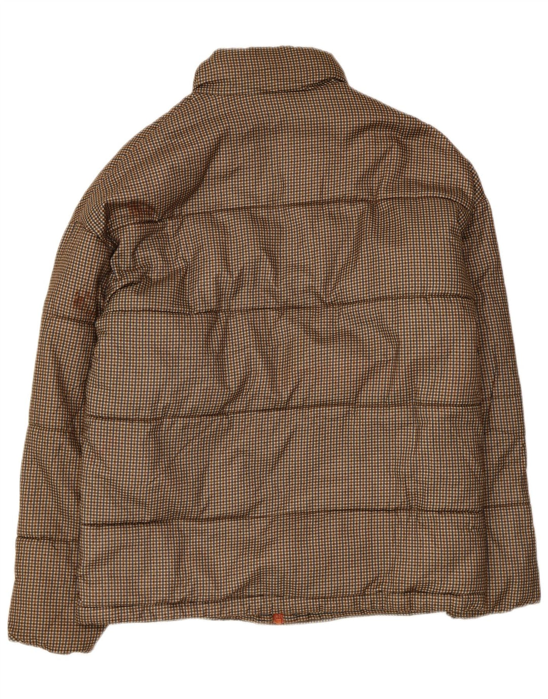 Jack & Jones Herren Wattierte Jacke UK 36 Small Brown Check Polyester