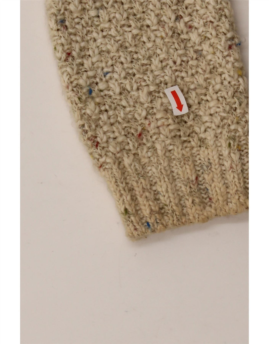 PER UNA Damen-Cardigan mit Kapuze, UK 12, mittelbeige gefleckte Baumwolle