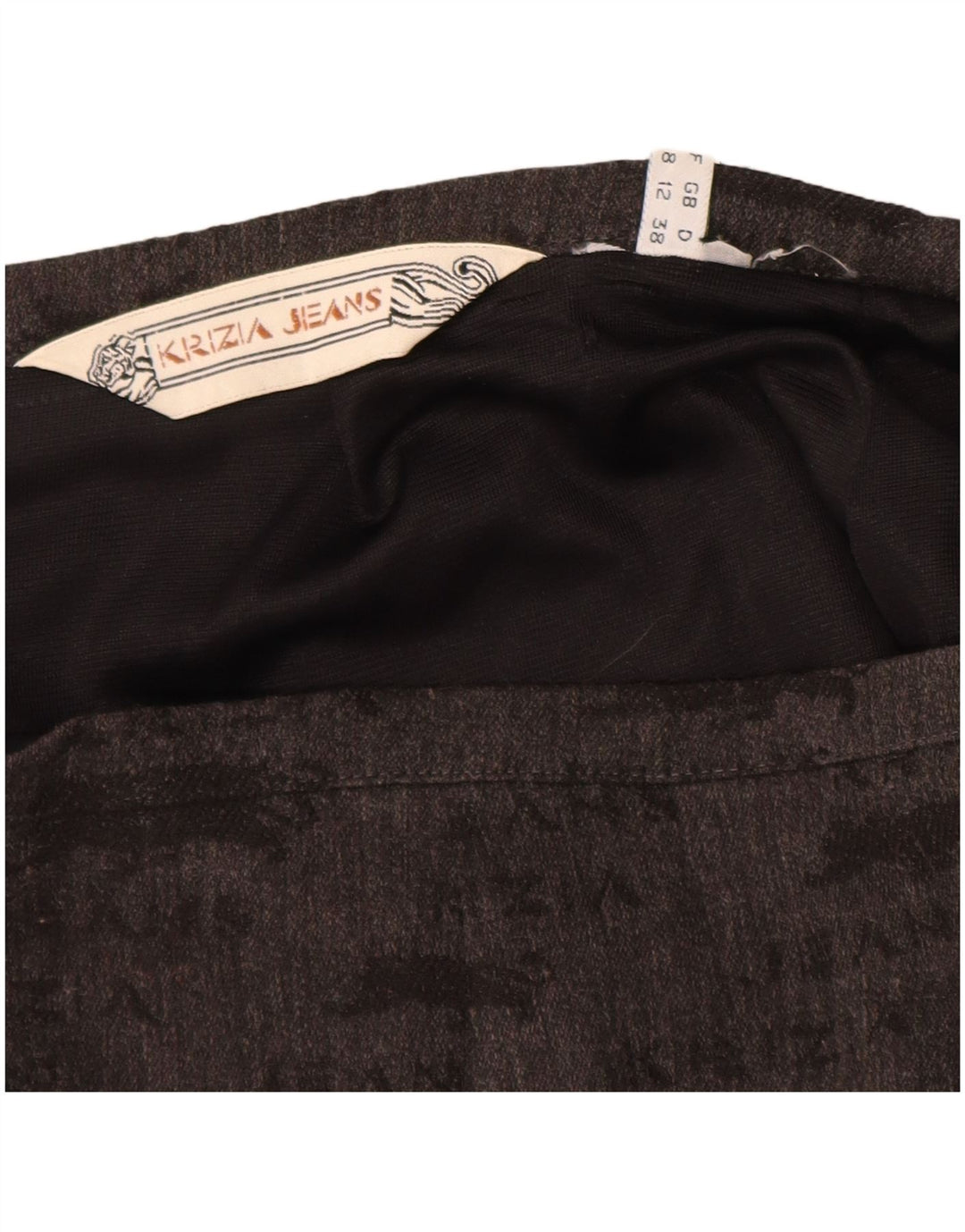 KRIZIA JEANS Grafischer Bleistiftrock für Damen, UK 12, Mittel W28, Grau