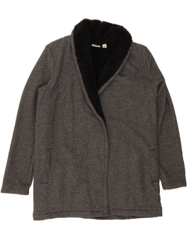 L.L.BEAN Womens Oversized Sherpa Overcoat UK 10 Small Grey Flecked Cotton Vintage L.L.Bean and Second-Hand L.L.Bean from Messina Hembry 