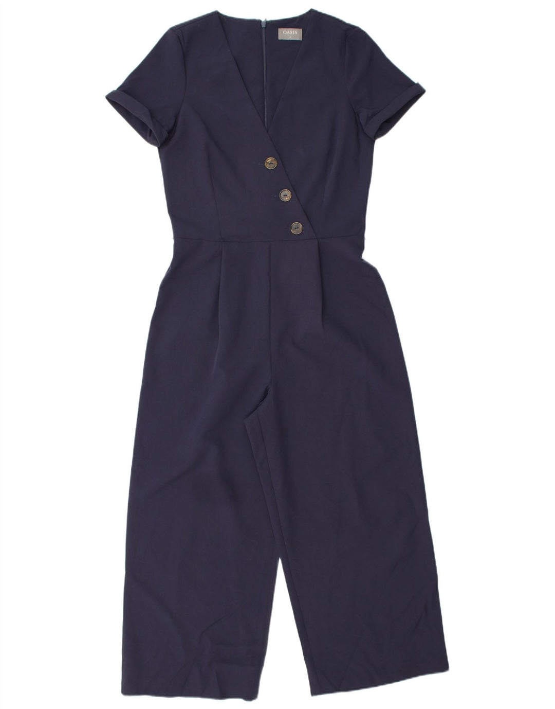 OASIS Womens Jumpsuit UK 8 Small  Navy Blue Polyester