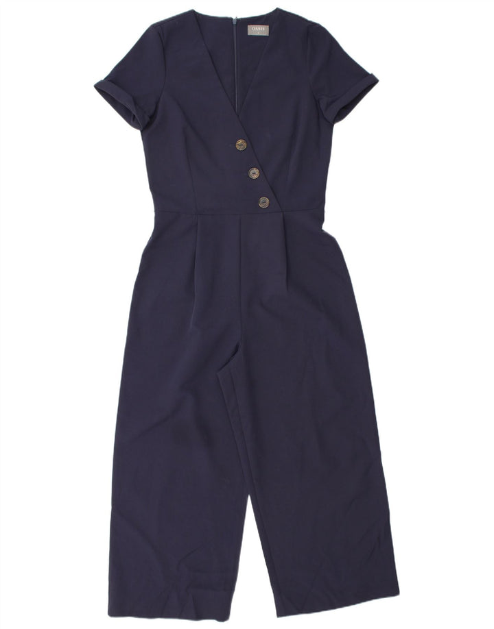 OASIS Womens Jumpsuit UK 8 Small  Navy Blue Polyester