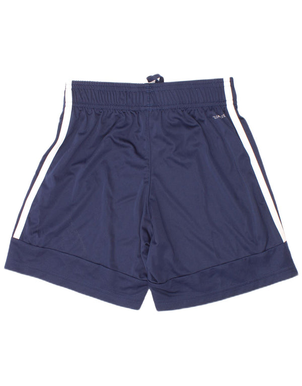 Adidas Jungen Climalite Sport Shorts 9-10 Jahre Marineblau Polyester
