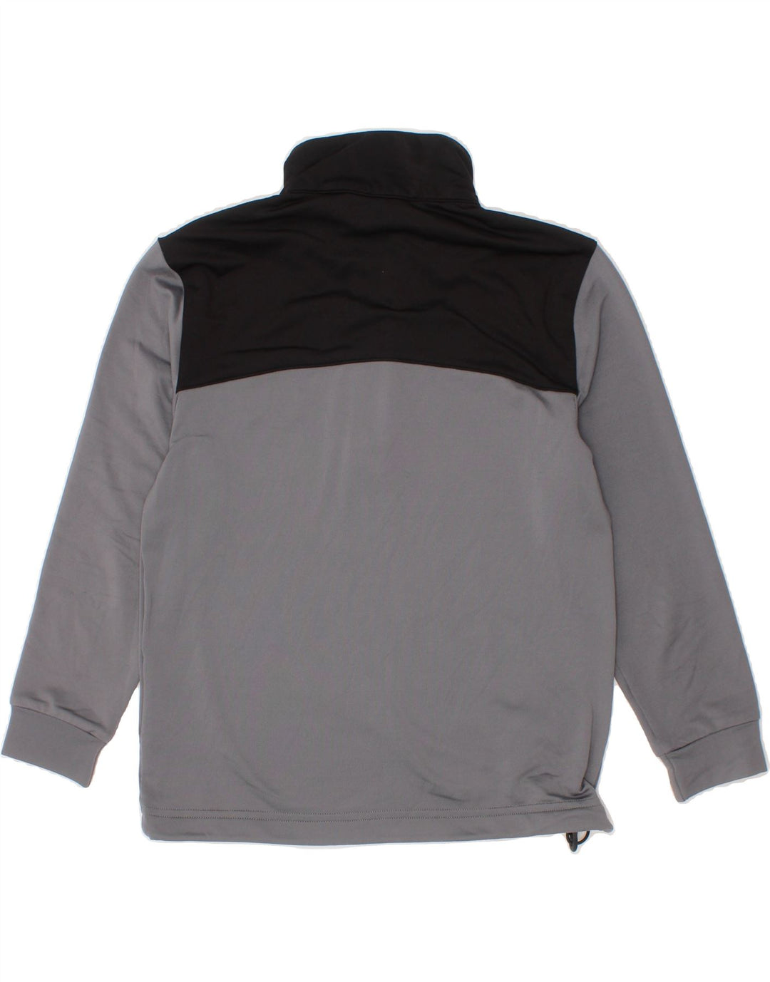 PUMA Boys Zip Neck Pullover Tracksuit Top 5-6 Years Grey Colourblock Vintage Puma and Second-Hand Puma from Messina Hembry 