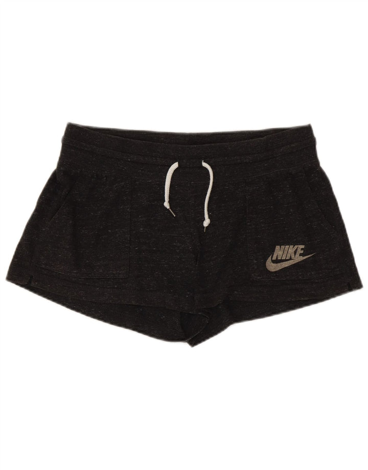 Nike Damen Sportshorts UK 14 Mittelgrau meliert