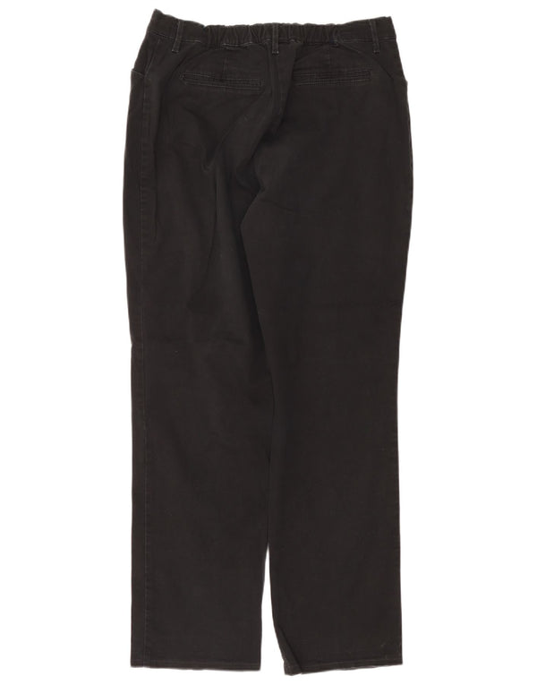 Lee Damen gerade Freizeithose US 14 XL W36 L30 Marineblau Baumwolle