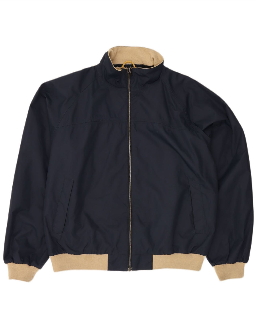 Gant Herren Bomberjacke UK 42 XL Marineblau Colourblock Nylon