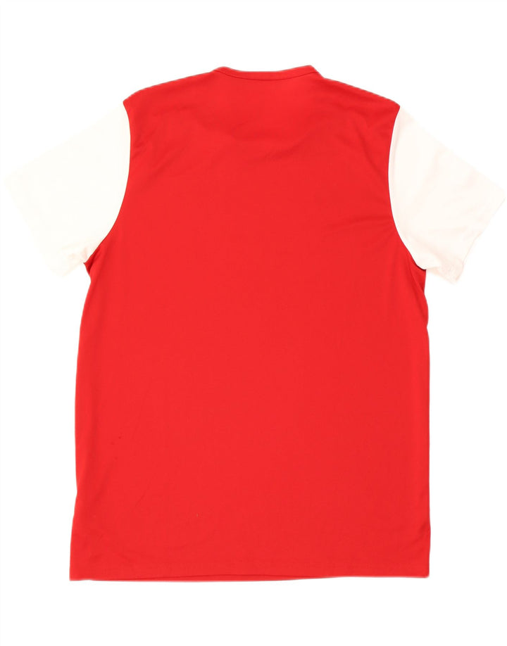 ADIDAS Herren Climalite T-Shirt Top XL Rot Colourblock Polyester