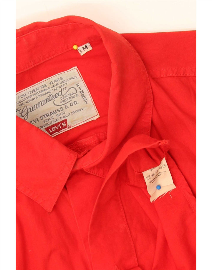 Levi's Herren-Kurzarmhemd aus mittelroter Baumwolle