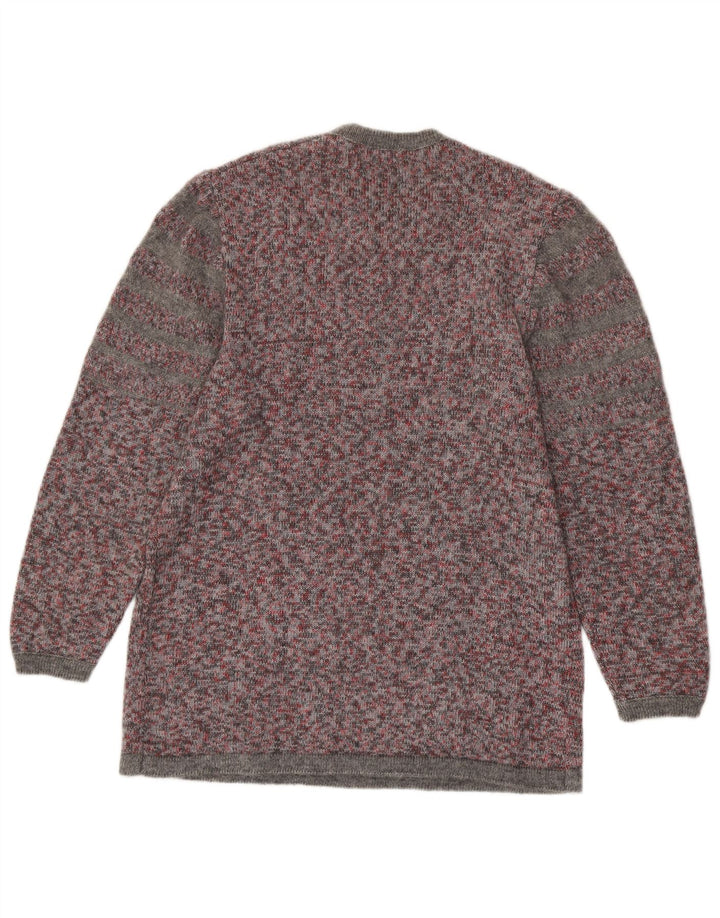 VINTAGE Damen-Pullover mit Rundhalsausschnitt, UK 16, groß, mehrfarbig gefleckt