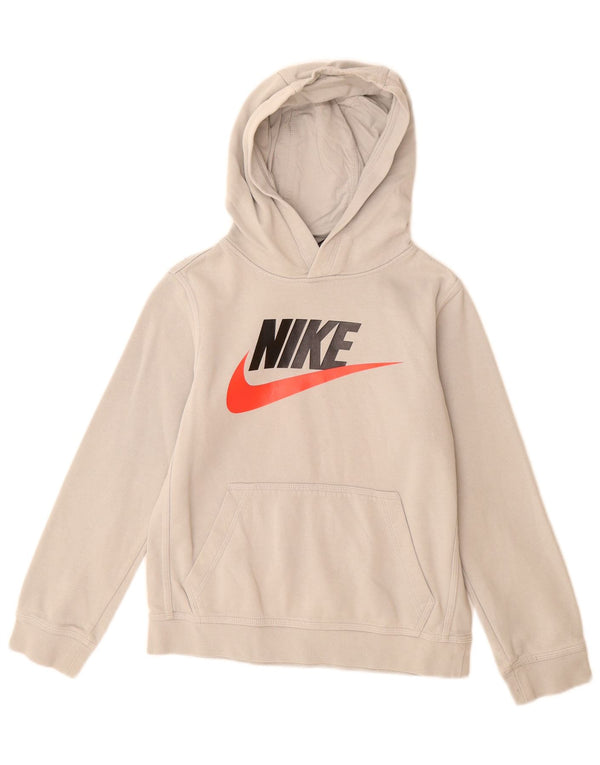 Nike Jungen Graphic Standard Fit Hoodie Pullover 10–11 Jahre mittelgraue Baumwolle