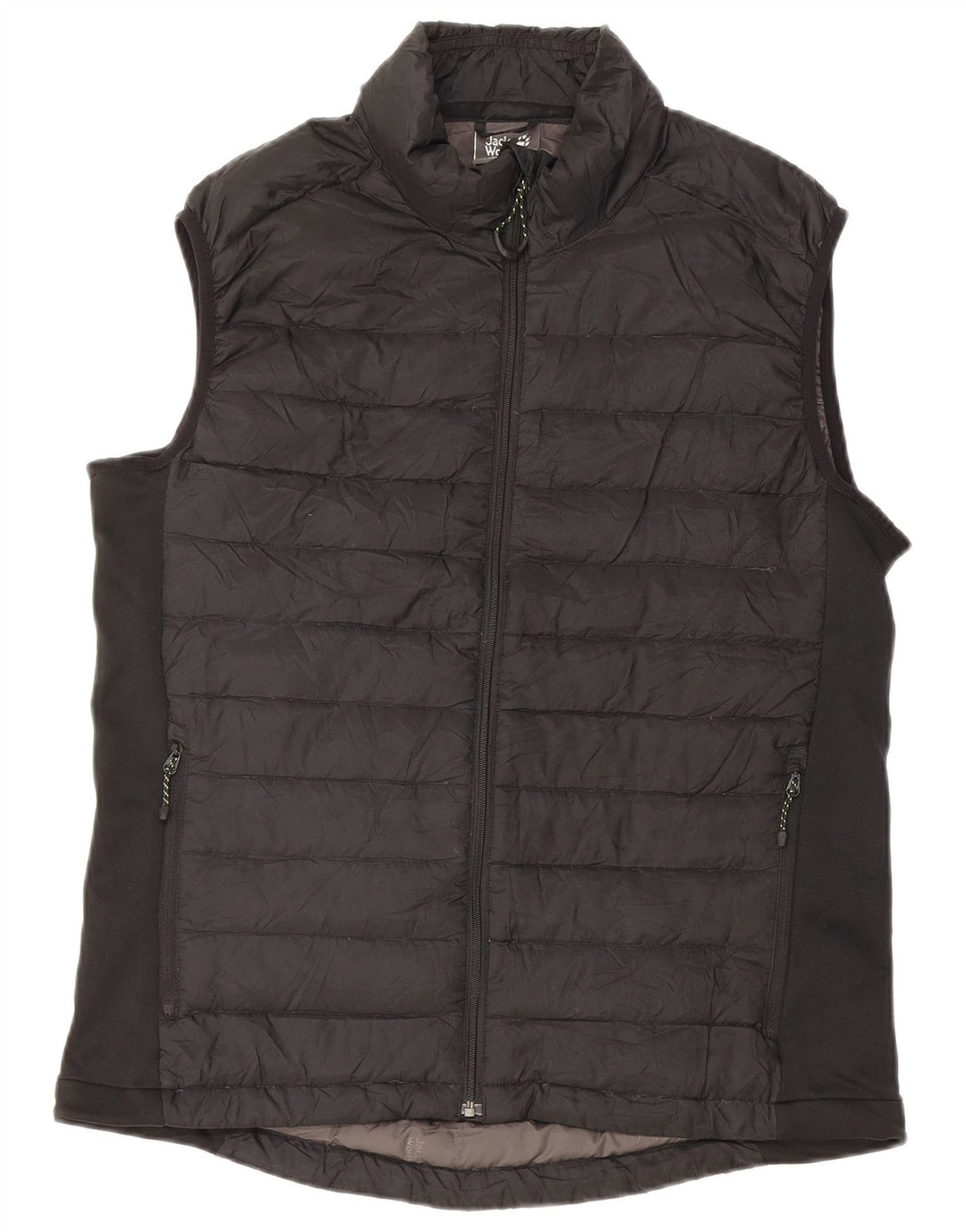 Jack Wolfskin Herren Wattierte Weste UK 34 XS Schwarz Polyester