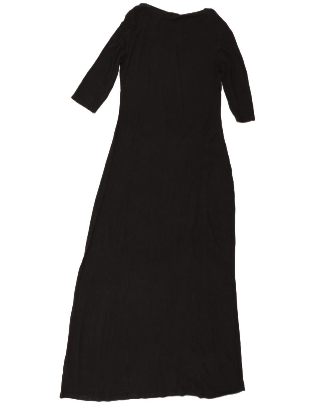 MOSSIMO Damen-Maxikleid mit 3/4-Ärmeln, Größe S, Schwarz, Viskose