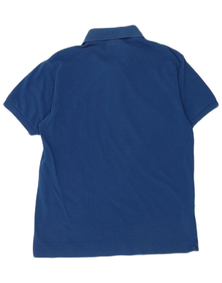 Lacoste Herren-Poloshirt mit klassischer Passform, Größe 4, mittelblaue Baumwolle
