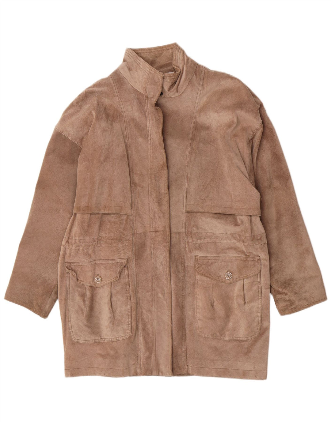 Bagatelle Damen Wildledermantel US 10 Großes braunes Leder
