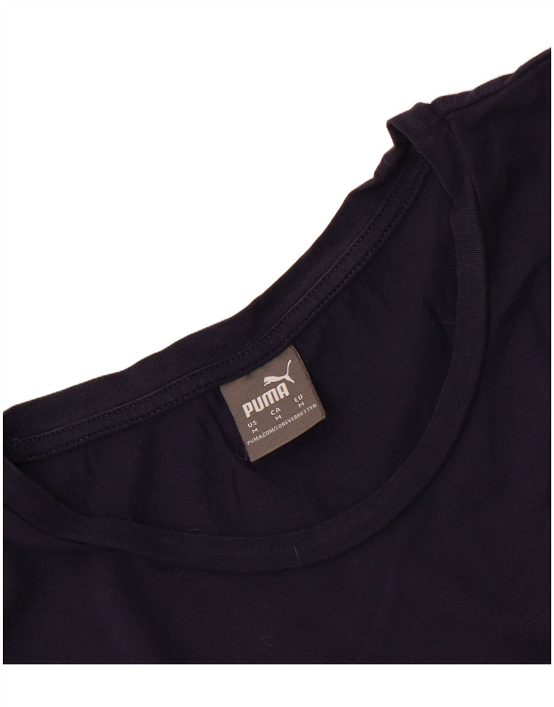 Puma Damen Grafik T-Shirt Top UK 12 Medium Marineblau