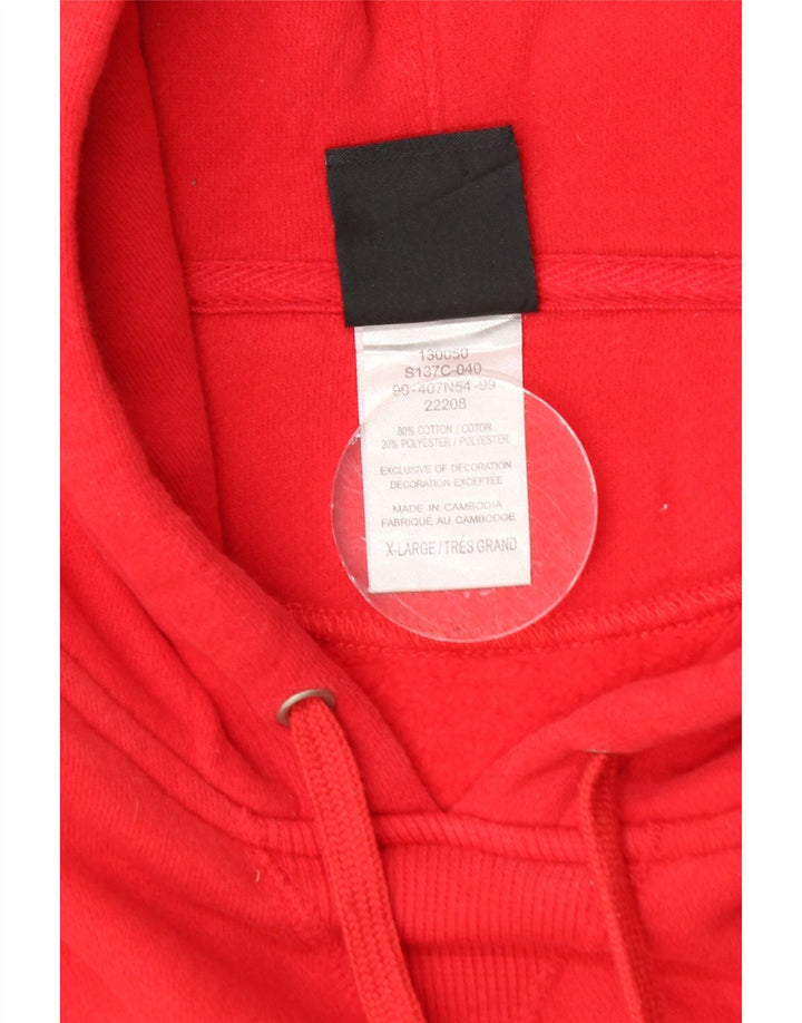 Champion Herren Kapuzenpullover XL aus roter Baumwolle