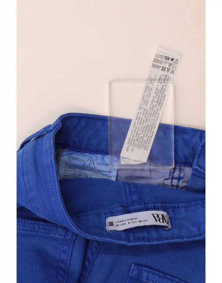 Zara Damen Slim Jeans EU 40 Medium W30 L33 Blaue Baumwolle