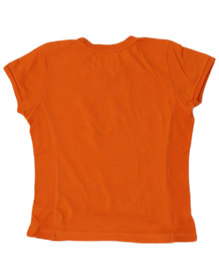 Champion Damen Heritage Classics T-Shirt Top UK 12 Mittelorange Baumwolle