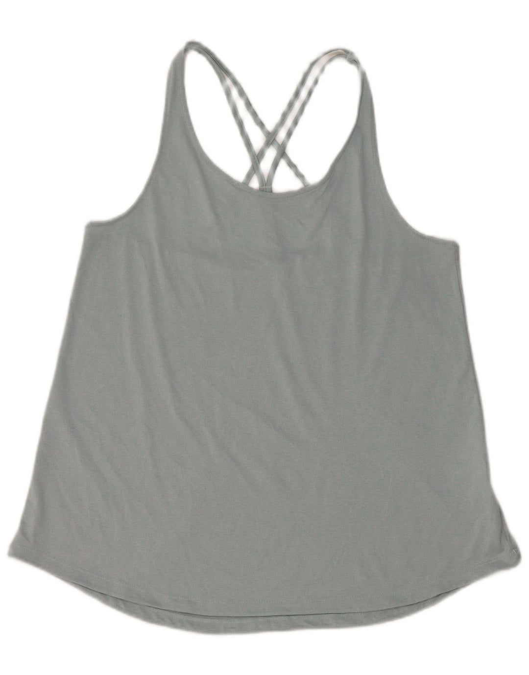 Adidas Damen Aeroready Vest Top UK 14 Large Grau Polyester