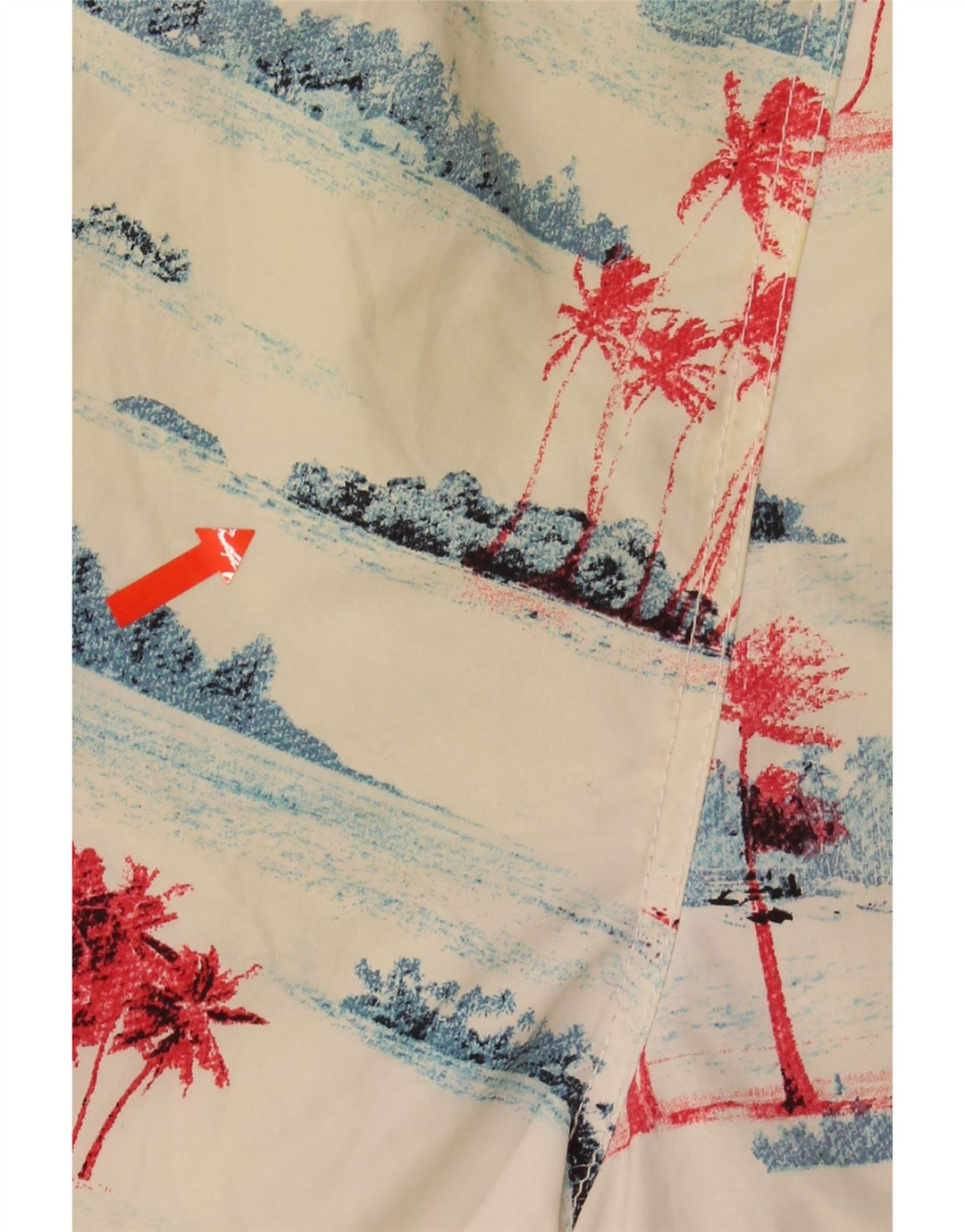 MAUI AND SONS Mens Swimming Shorts Medium  Beige Tie Dye Vintage Maui and Sons and Second-Hand Maui and Sons from Messina Hembry 