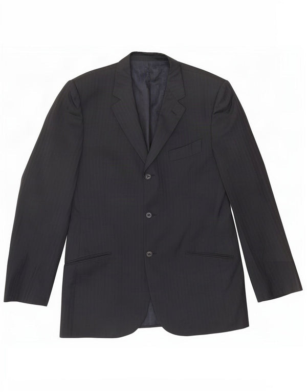 Carlo Pignatelli Herren 3-Knopf-Blazerjacke IT 52 XL Marineblauer Nadelstreifen