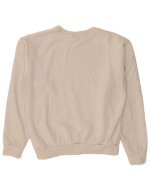 Puma Womens Graphic Oversized Sweatshirt Pullover UK 8 Small Weiße Baumwolle