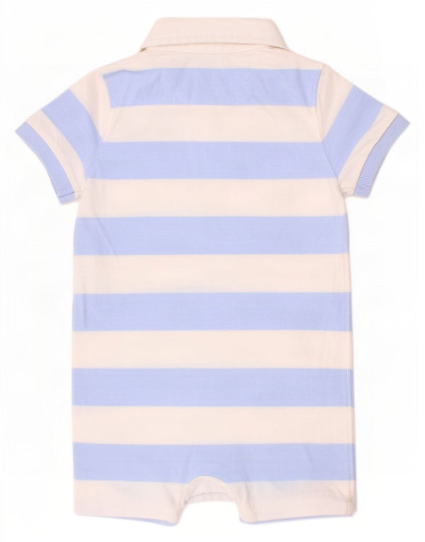 Ralph Lauren Baby-Jungen-Spielanzug, 12–18 Monate, blau gestreift, Baumwolle