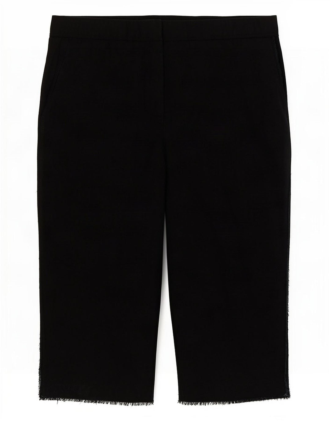 Zara Damen Bermudashorts Medium W28 Schwarz Lyocell