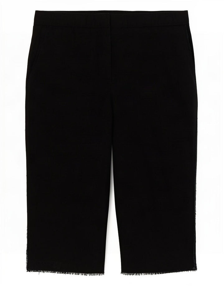 Zara Damen Bermudashorts Medium W28 Schwarz Lyocell