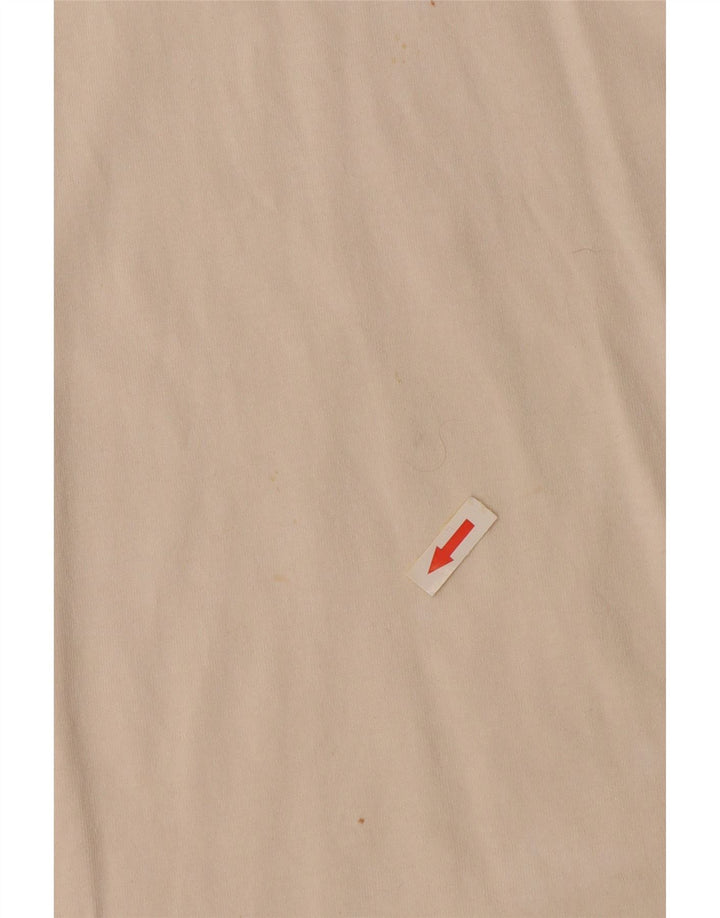 ASICS Herren-T-Shirt mit Reißverschluss am Hals, Größe L, gebrochenes Weiß