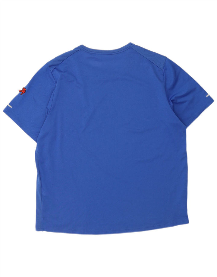 Nike Herren Dri Fit Graphic T-Shirt Top XL Blau Polyester