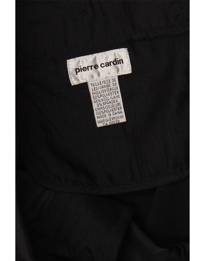 Pierre Cardin Herren Straight Chino Hose W36 L27 Schwarz Polyester
