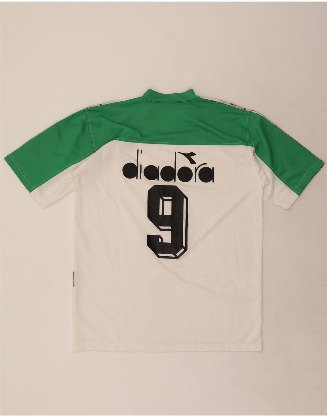 Diadora Herren-T-Shirt mit Grafik, XL, weißes Colourblock-Polyester