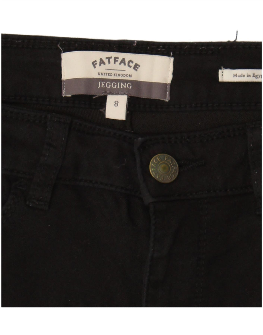 Fat Face Damen Jegging-Jeans UK 8 Small W28 L29 Schwarz