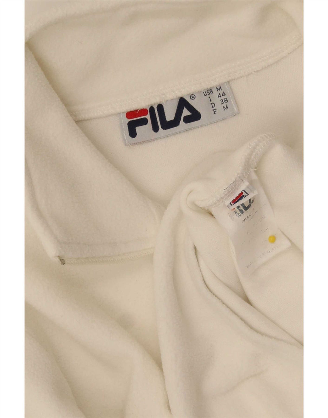 Fila Langarm-Fleece-Body für Damen, UK 14, Mittelweiß, Polyester