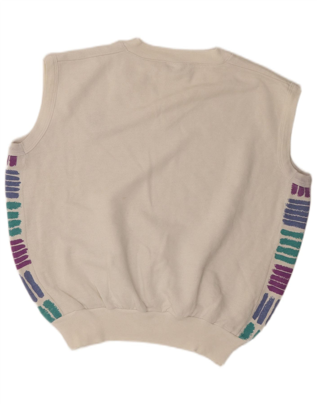 Sergio Tacchini Herren Weste Tank Top XL Weiß Acryl