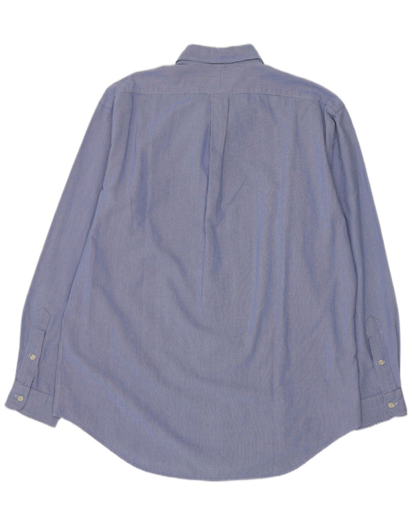 Polo Ralph Lauren Herren Yarmouth Hemd Größe 16 Große blaue Baumwolle