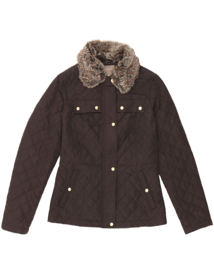 OASIS Damen Steppjacke UK 6 XS Schwarz Polyester