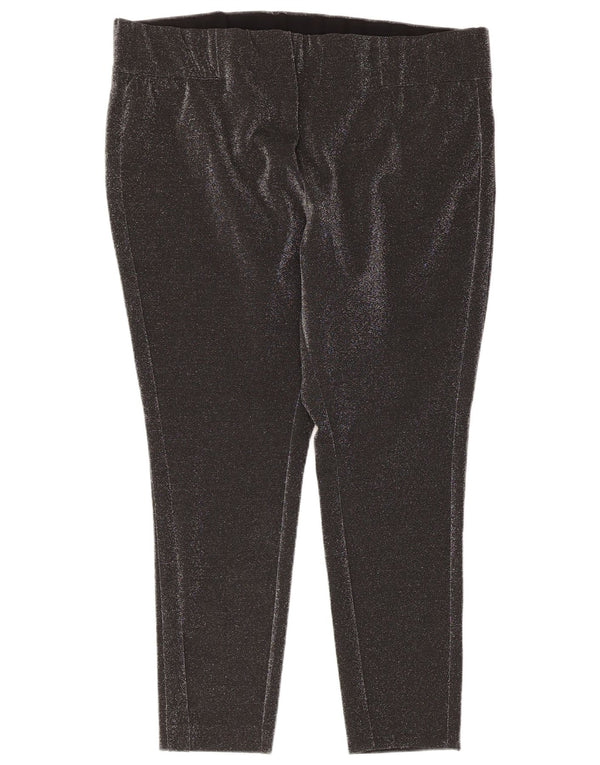 Marks & Spencer Damen Leggings UK 22 3XL Grau meliertes Polyester