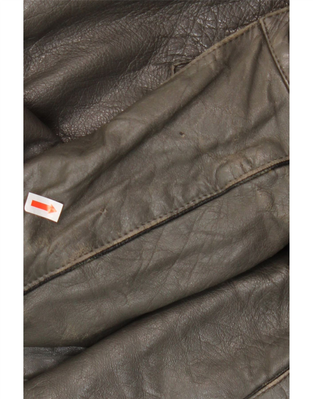 VINTAGE Herren Lederjacke IT 50 Großes braunes Leder