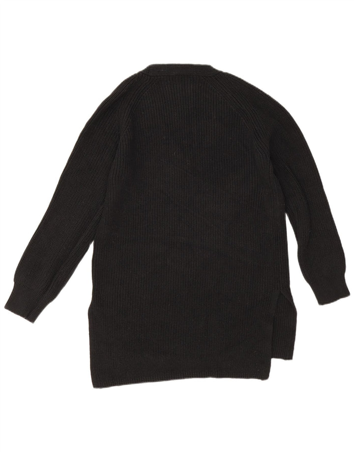Marks & Spencer Damen-Pullover, übergroß, V-Ausschnitt, Gr. 10, Größe S, Schwarz